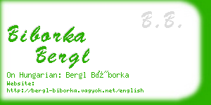 biborka bergl business card
